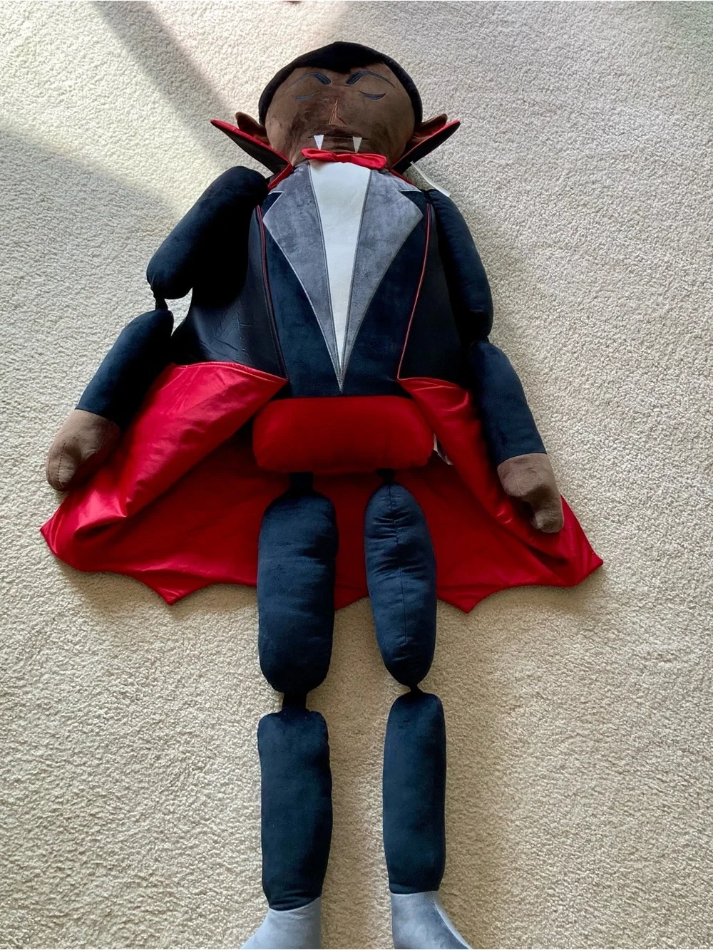 Isaac Mizrahi Plush Vampire Costume Doll in Black and Red
